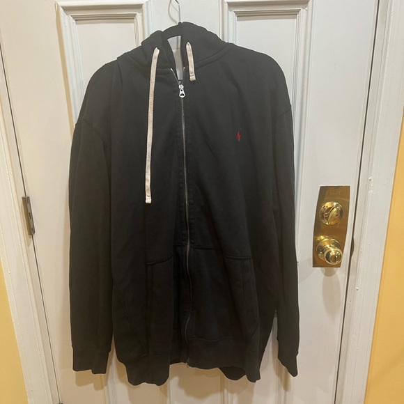 Ralph Lauren Black Sweat Suit Set Size 2XLT Red Horse Logo
